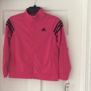Girl’s Adidas Pink and Black Track Jacket - NWT